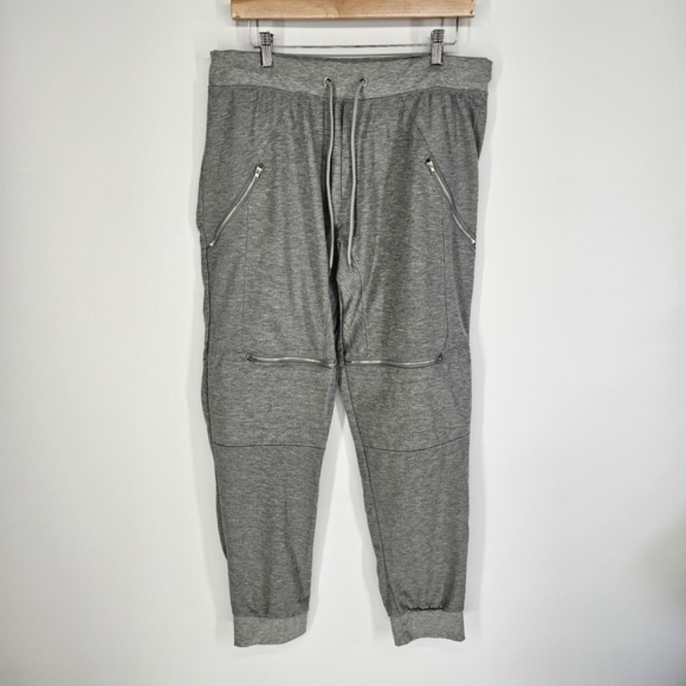 Urban Republic Mens XL X-Large Gray Zipper Zip Goth‎ Sweatpants Sweats Moto